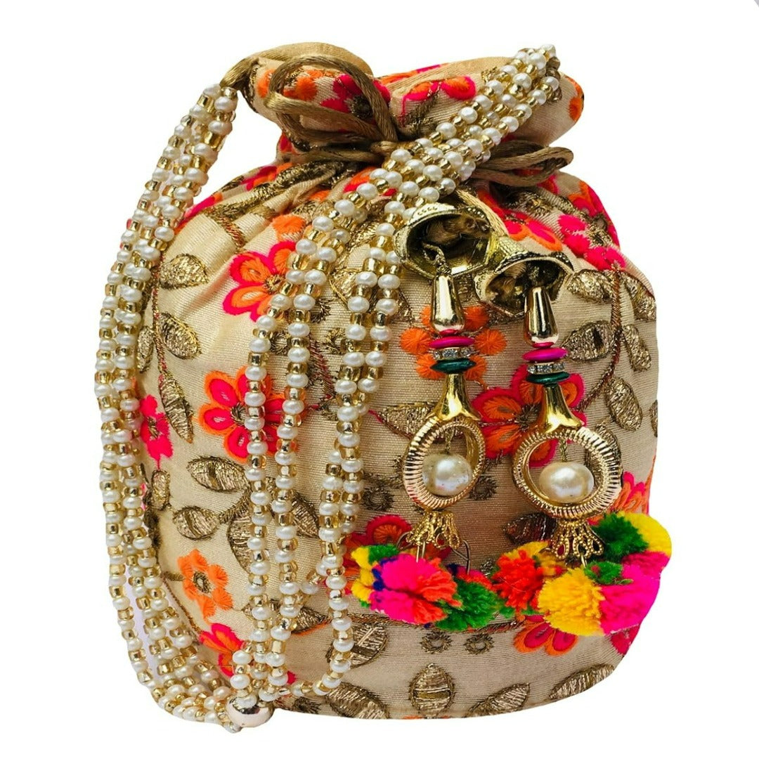 Silk Potli Bag ( Freebie )